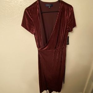 Burgundy Corduroy Dress. Size M